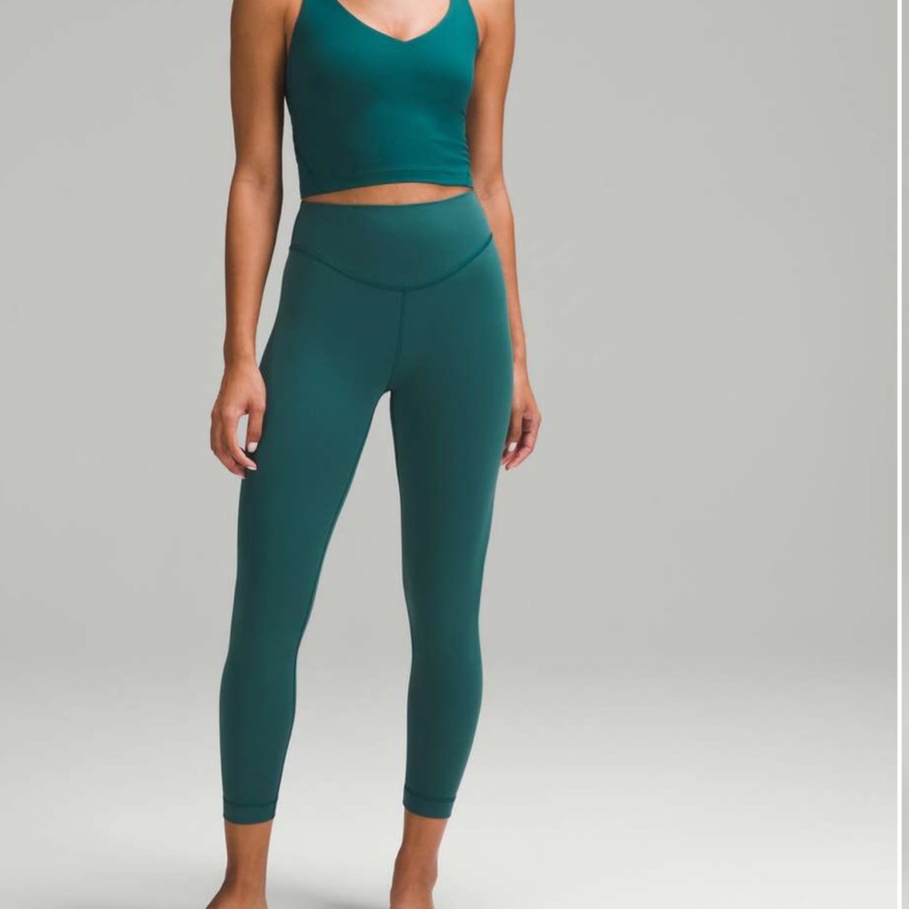 Lululemon Storm Teal Wunder Under Smooth Cover Leggings